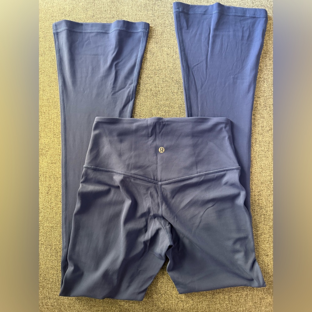 lululemon athletica Blue flare align leggings